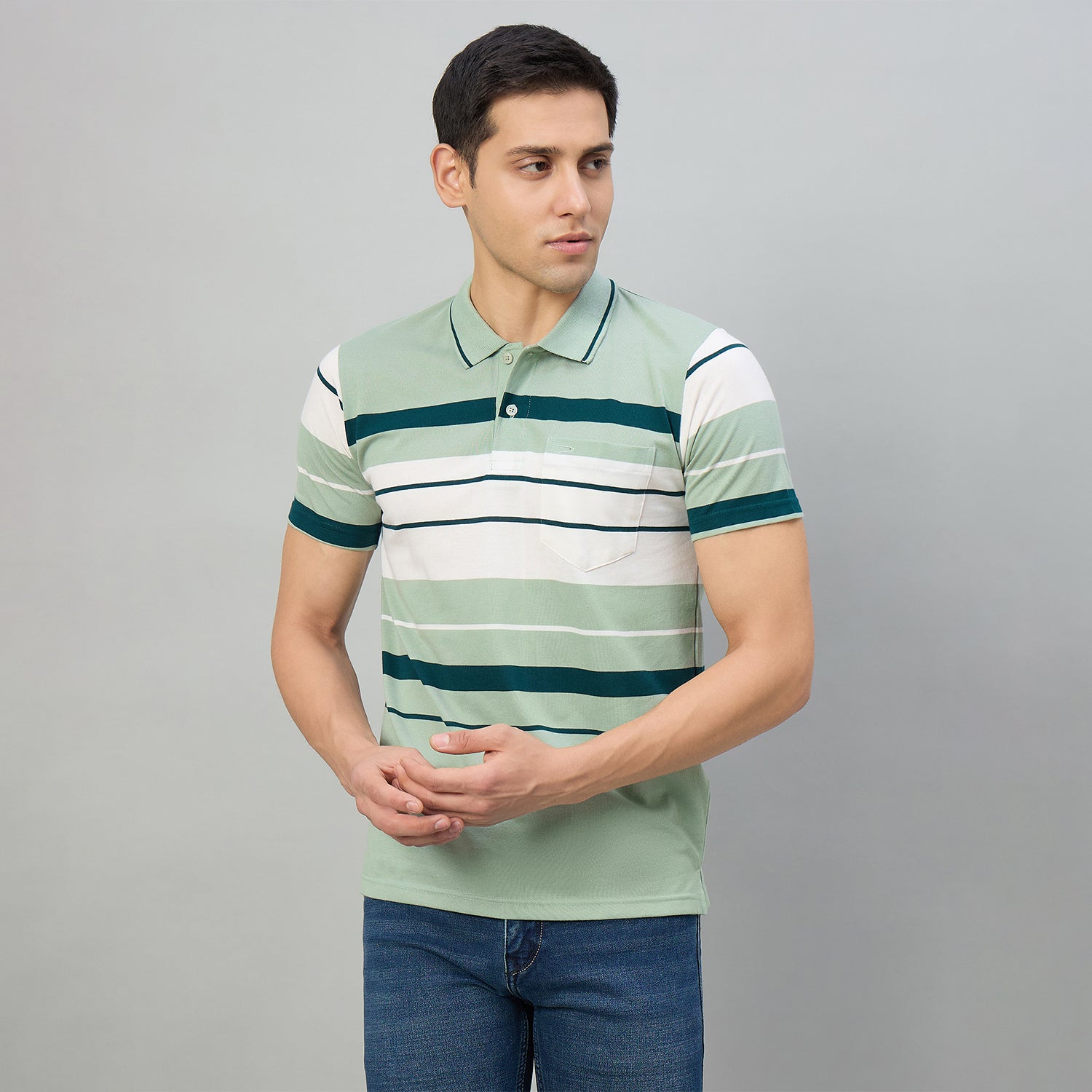 Duke Men Half Sleeve Cotton Regualr Fit Casual T-shirt (MLF1182)