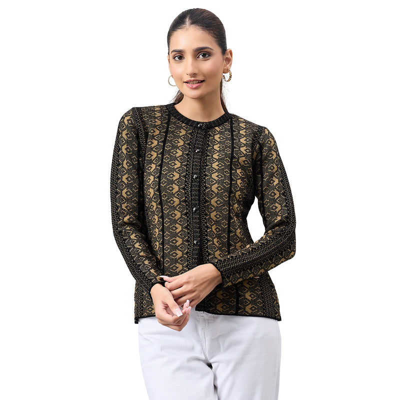 Duke Urban Women Full Sleeve Front Open Regular Cardigan (SDS1364)