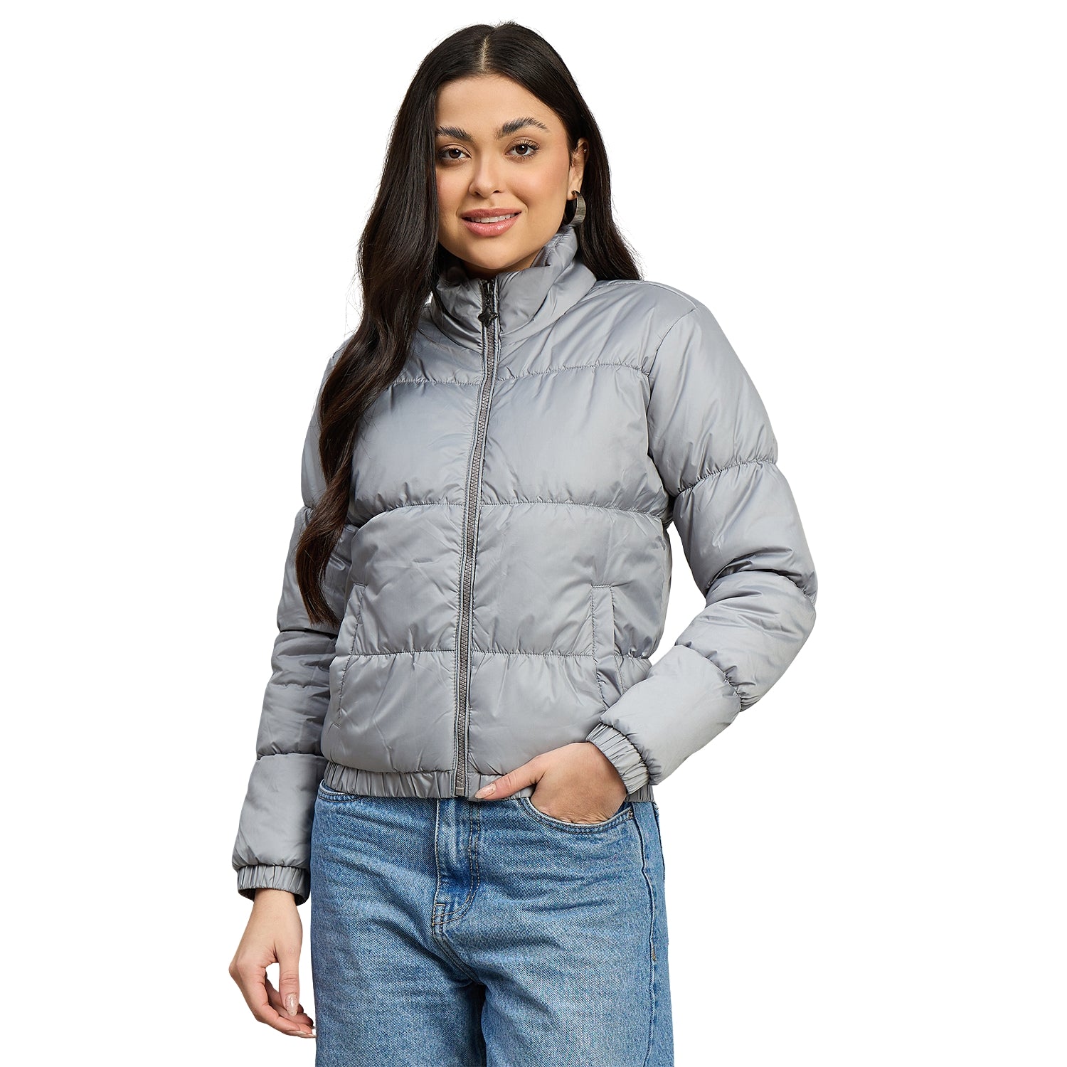 Duke Urban Women High Neck Full Sleeve Jacket (SDZ4024N)