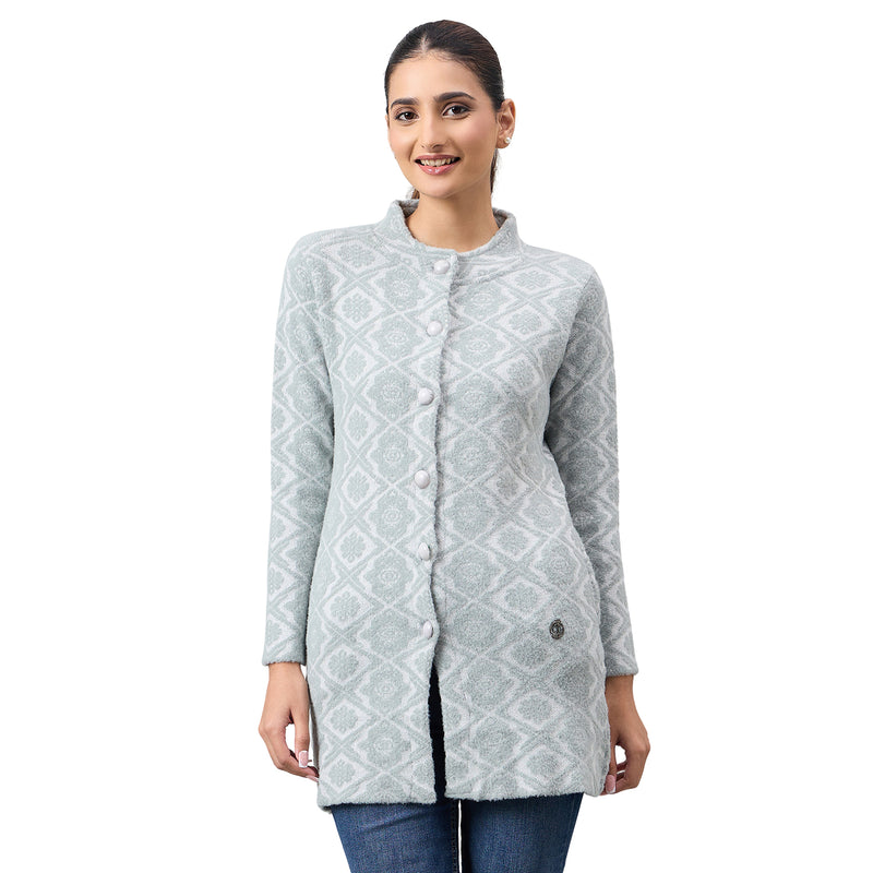 Duke Urban Women Full Sleeve Front Open Regular Cardigan (SDS1368)