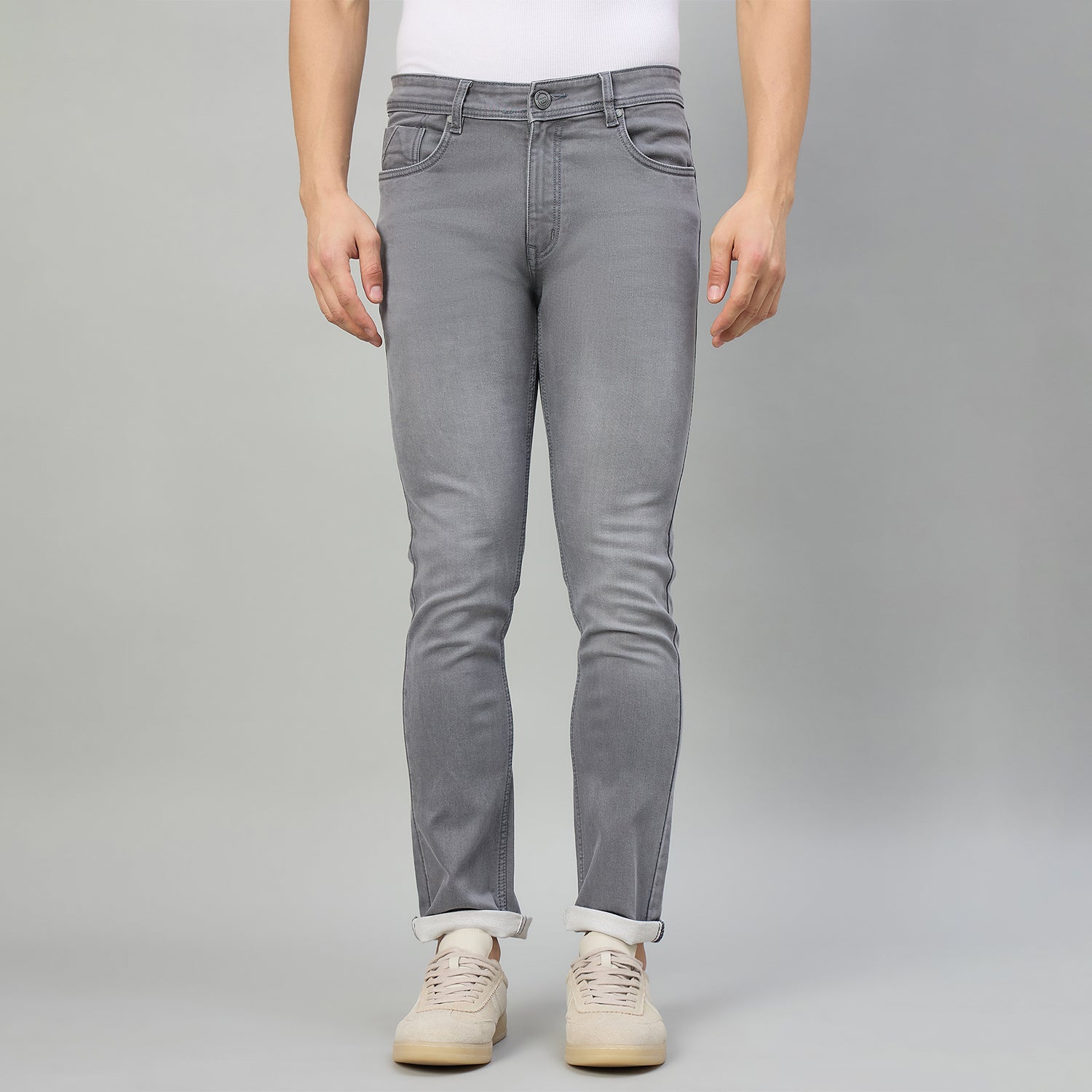 Duke Men Narrow Fit Stretchable Jeans (SDD9237N)