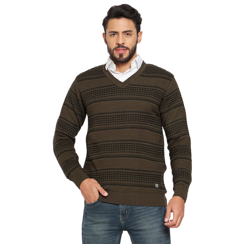 Duke Urban Men Full Sleeve V Neck Sweater (SDS2045)