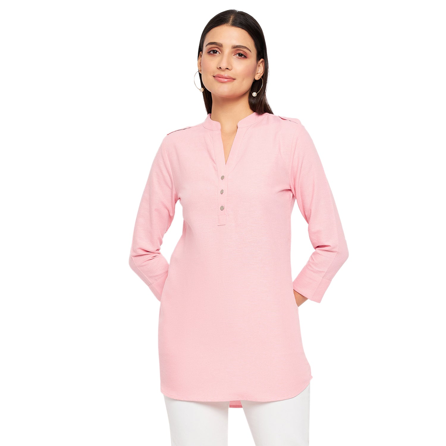 Duke Urban Women 3/4 Sleeve Solid Tunic (SDX4110)