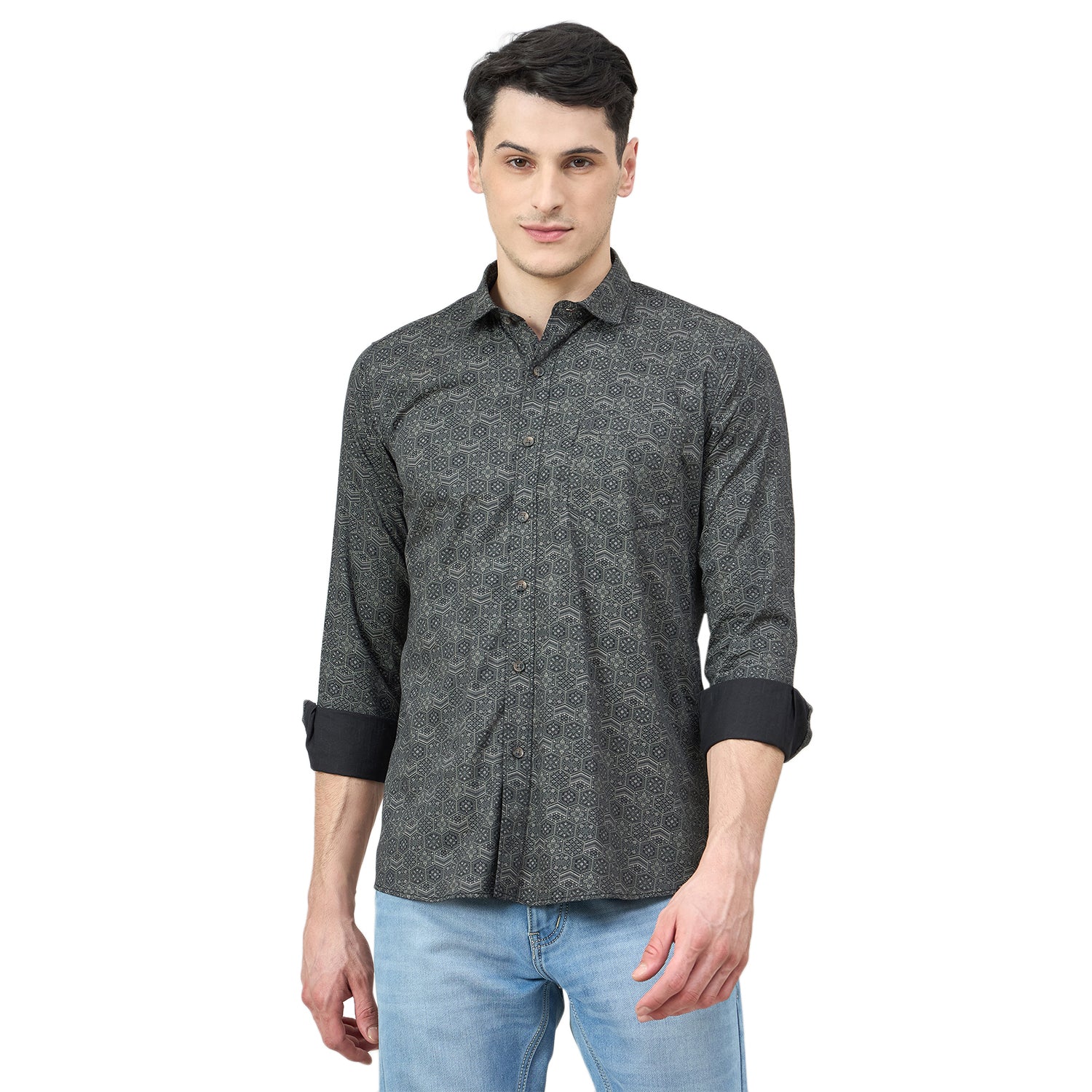 Duke Urban Men Full Sleeve Cotton Shirt (SDO8PRAT)