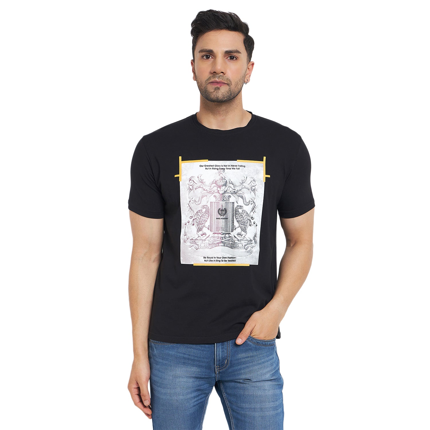 Duke Urban Men Half Sleeve Cotton T-shirt (MLF7079)