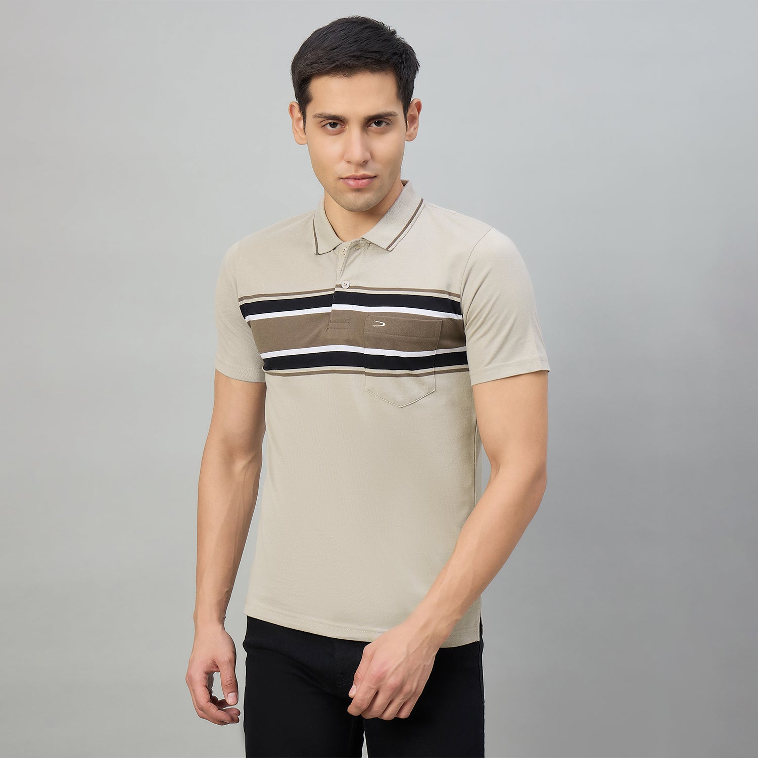 Duke Men Half Sleeve Cotton Regualr Fit Casual T-shirt (MLF1172)