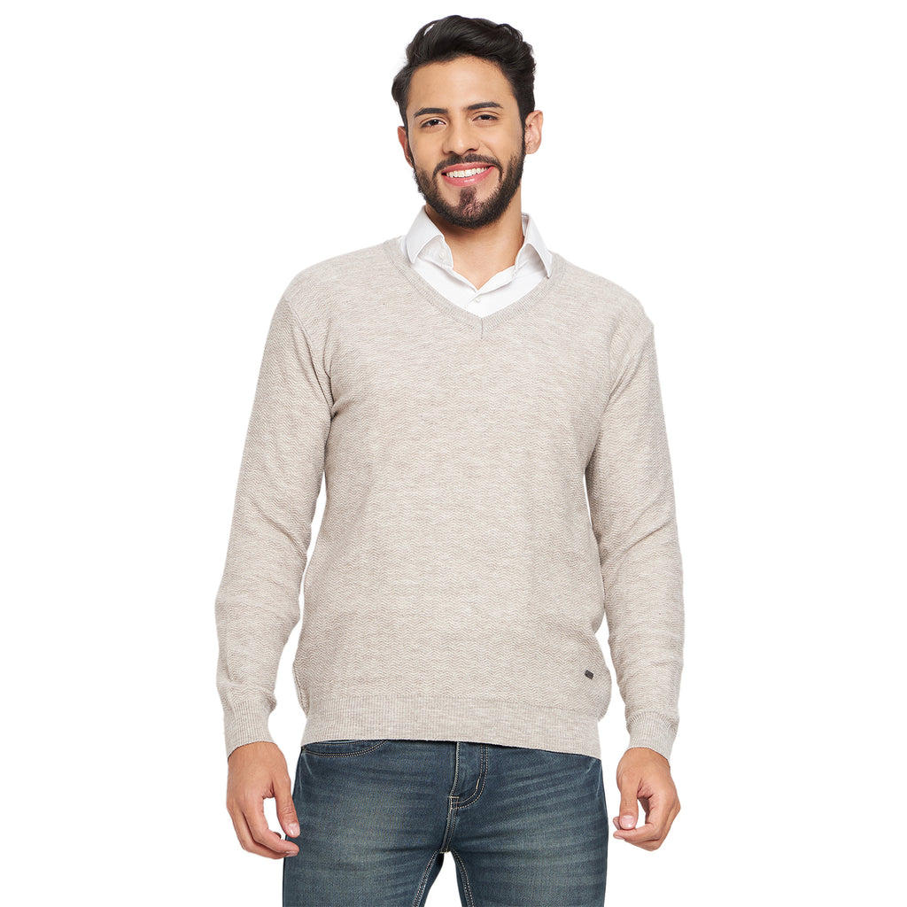 Duke Stardust Men Full Sleeve V Neck Sweater (SDS2054)