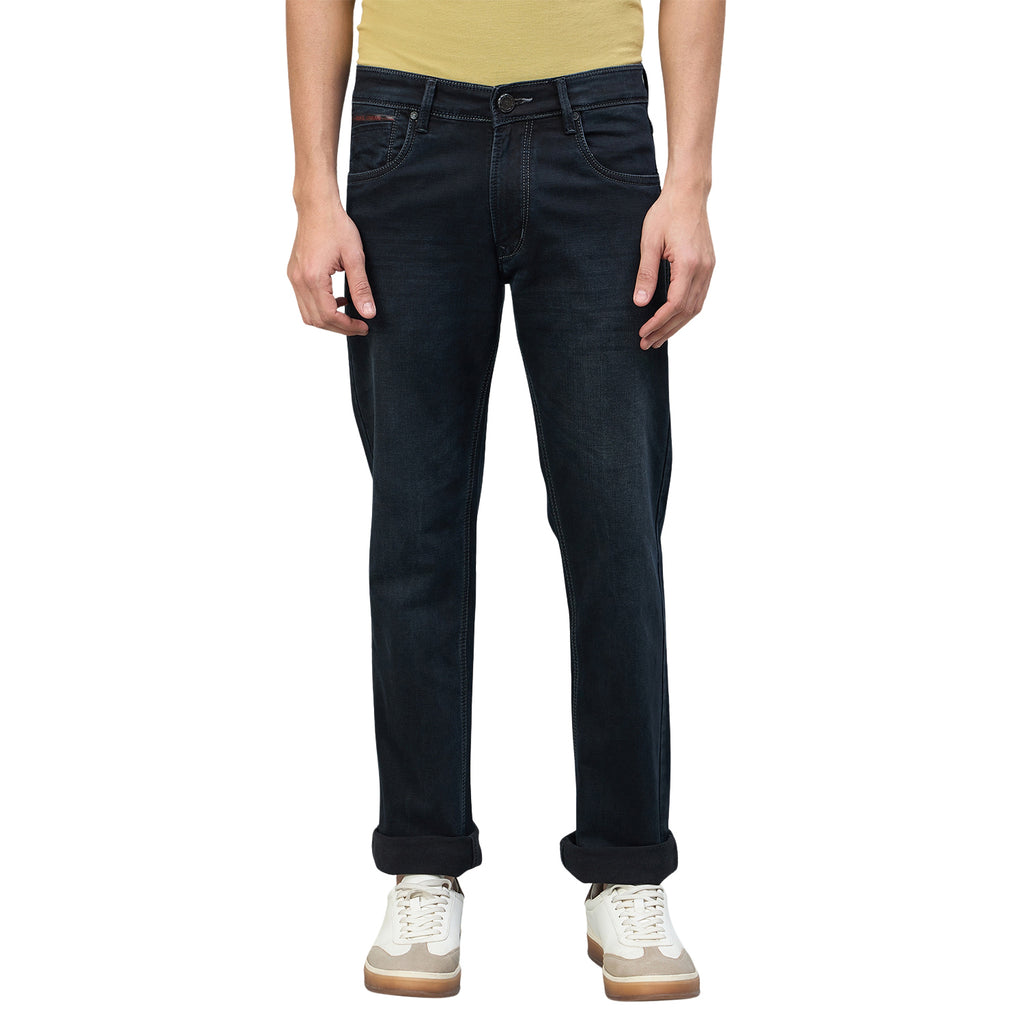 Duke Urban Men Comfort Fit Mid-Rise Light Fade Stretchable Jeans (SDD9140C)