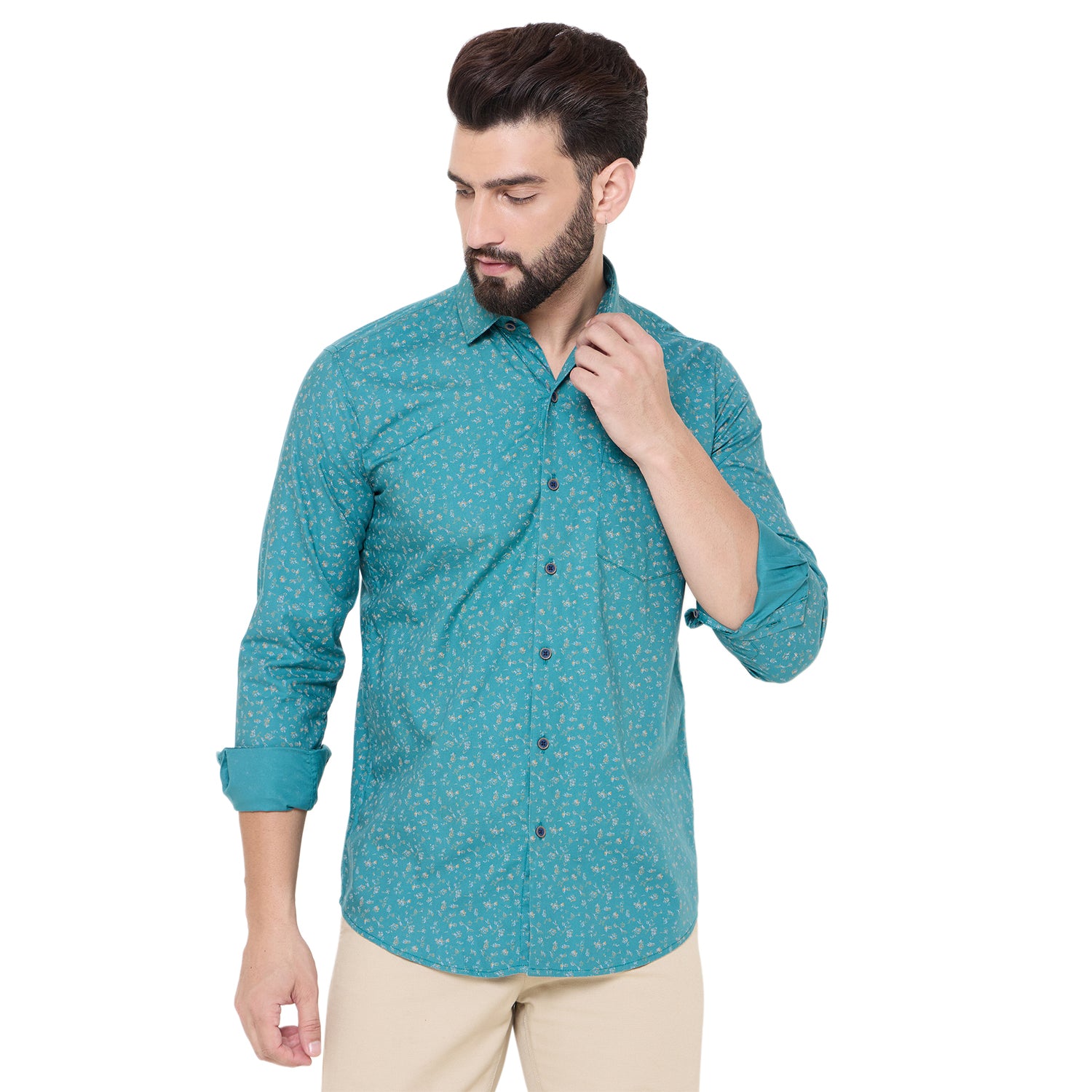 Duke Urban Men Full Sleeve Cotton Shirt (SDO5PRTG)