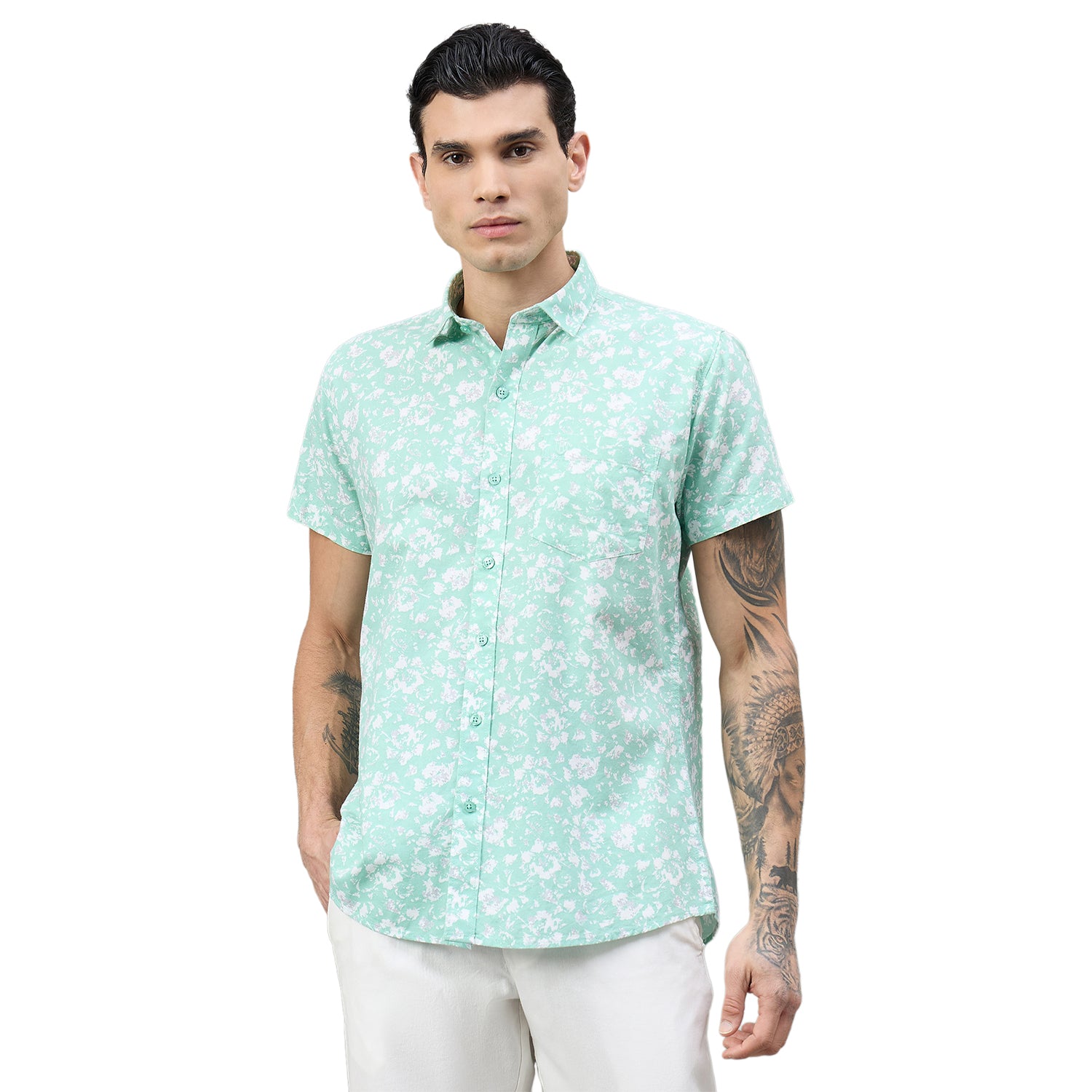 Duke Urban Men Short Style Casual Half Sleeve Shirt (SDO4PRAK)