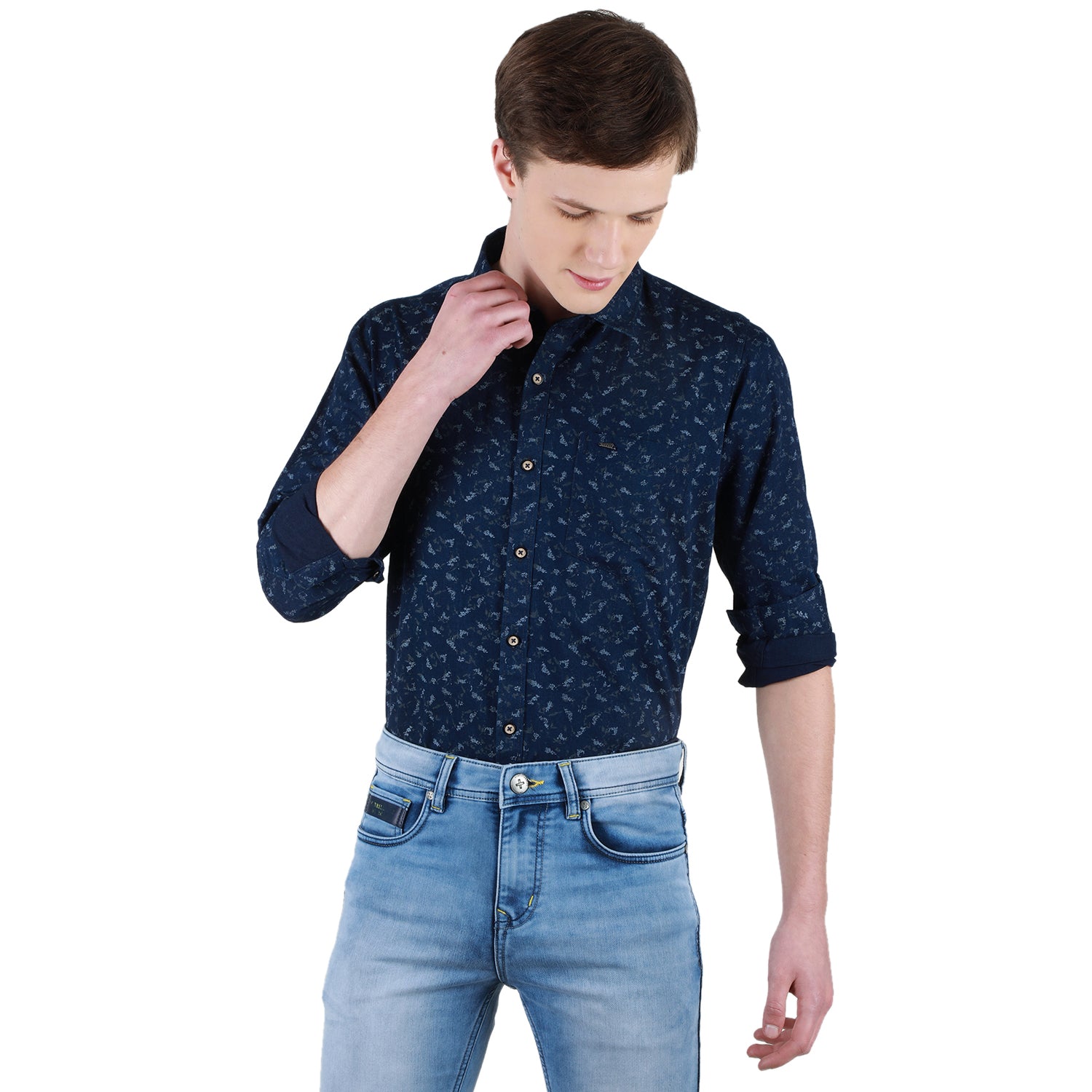 Duke Urban Men Full Sleeve Cotton Shirt (SD7PRIBQ)