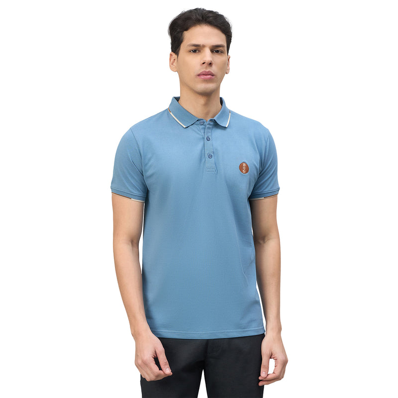 Duke Urban Men Solid Half Sleeve Slim fit Polo Tshirt (LF7554)