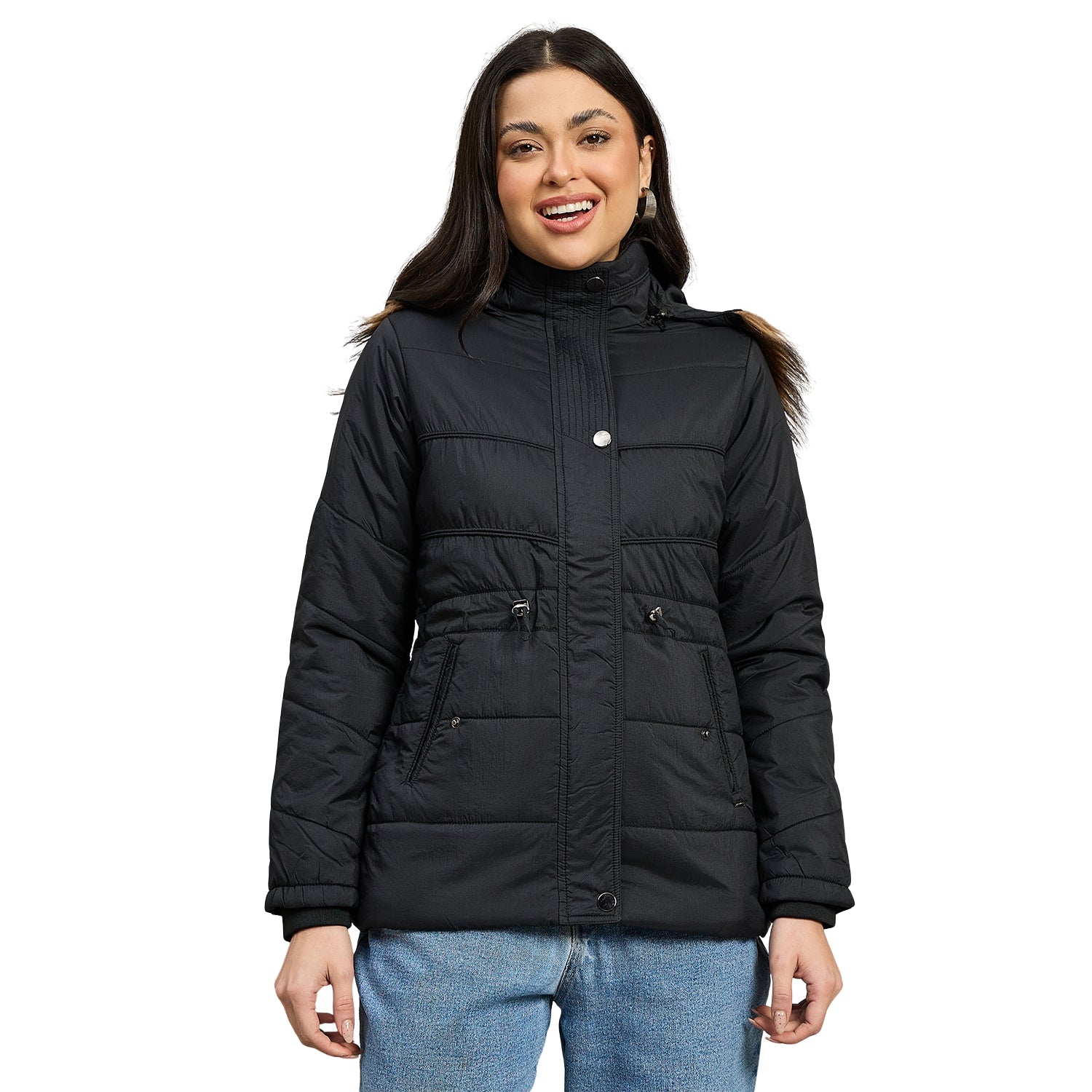 Duke Urban Women Short Style Full Sleeve Hooded Jacket (SDZ4115)