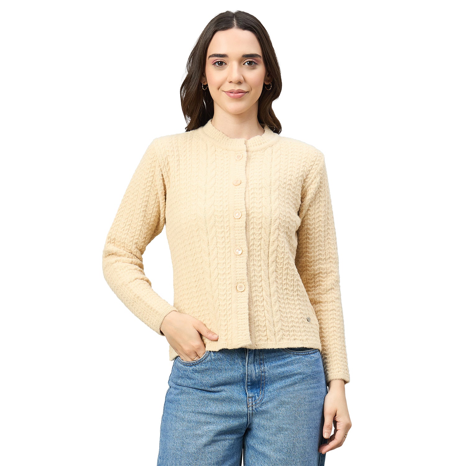 Duke Urban Women Round Neck Full Sleeve Sweater (SDS1522)