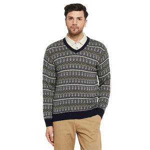 Duke Stardust Men Full Sleeve V Neck Sweater (SDS2138)