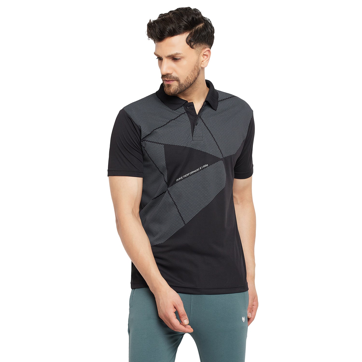 Duke Stardust Men Half Sleeve Polo Neck Cotton T-shirt (GD1213)