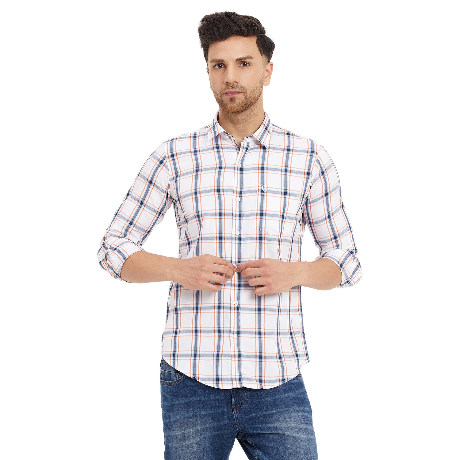 Duke Stardust Men Full Sleeve Cotton Shirt (SD7CKTNQ)
