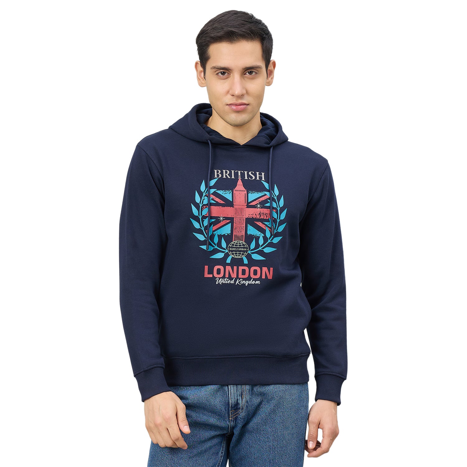 Duke Men Full Sleeve Hooded Regular Sweatshirt (LF6456)