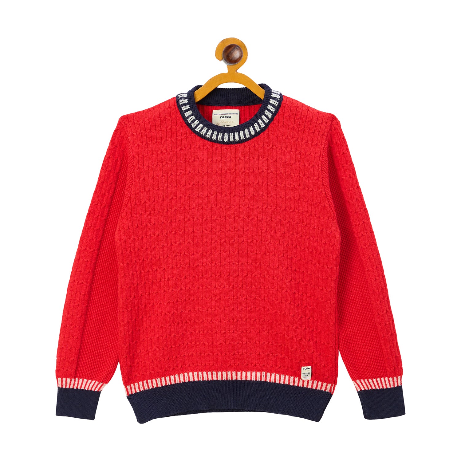 Duke Urban Boys Round Neck Full Sleeve Regular Sweater (S3638)