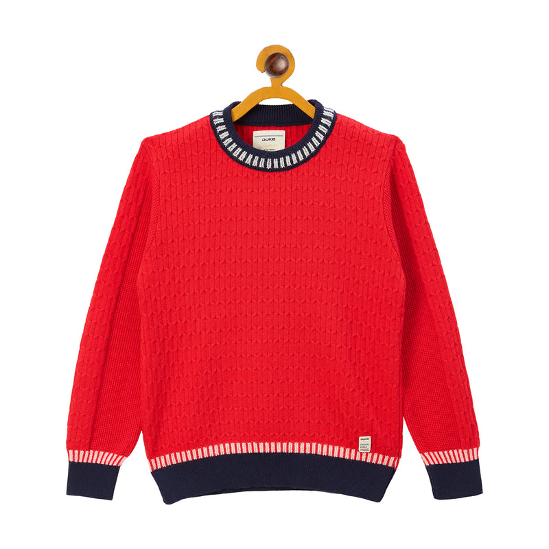 Duke Urban Boys Round Neck Full Sleeve Regular Sweater (S3638)