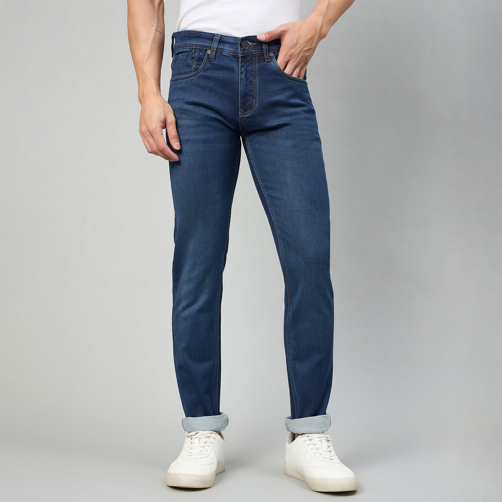 Duke Men Narrow Fit Stretchable Jeans (SDD9186N)