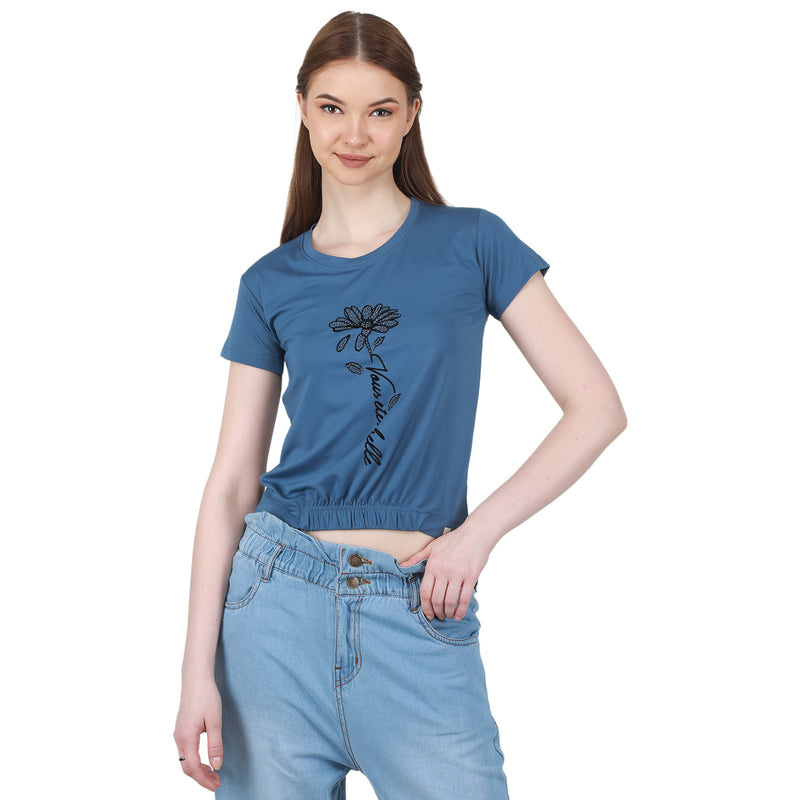 Duke Urban Women Round Neck Printed Top (LFX892)