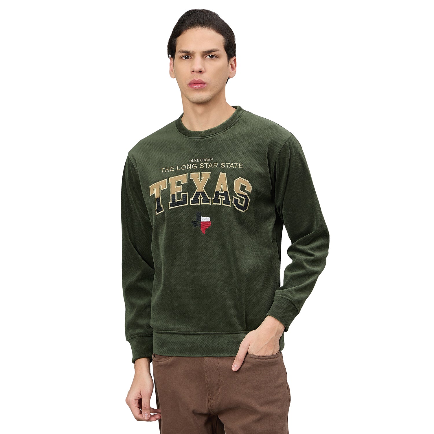 Duke Urban Men Round Neck Full Sleeve Regular Sweatshirt (LF6463)