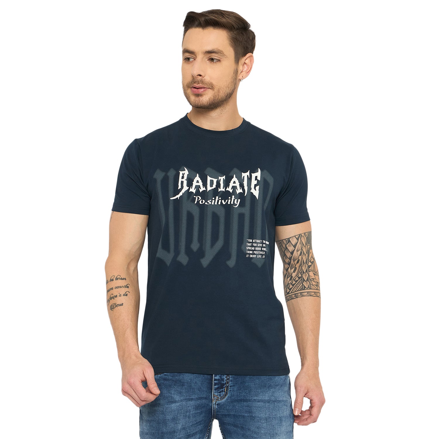 Duke Urban Men Half Sleeve Cotton Tshirt (LF7433)