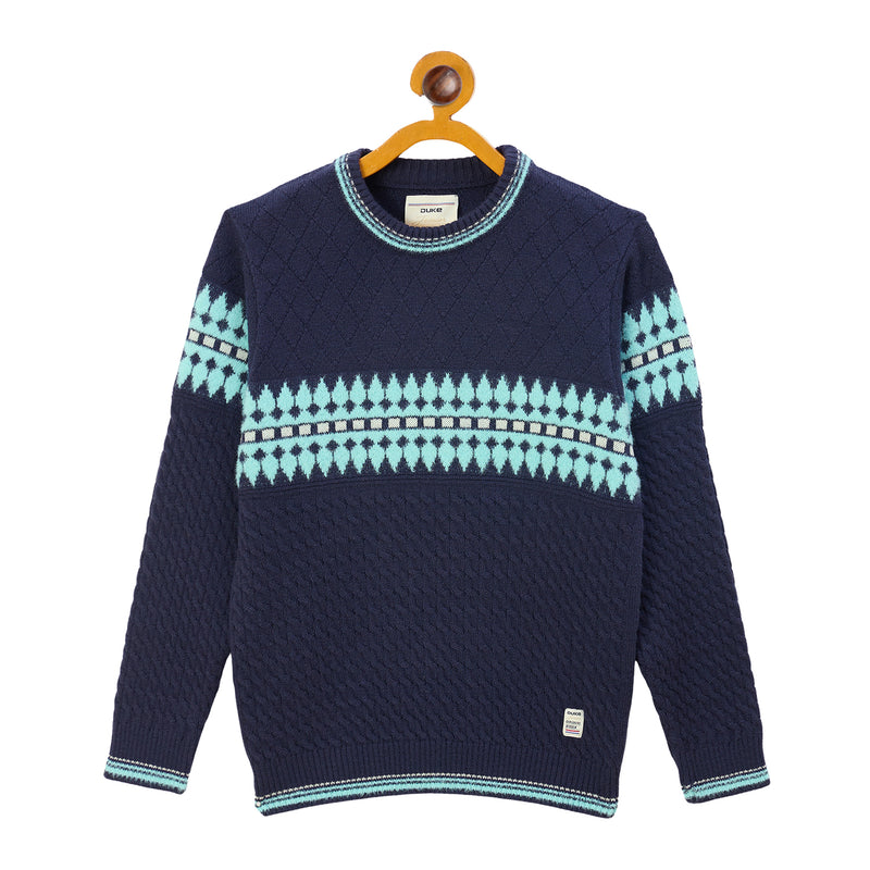 Duke Urban Boys Round Neck Full Sleeve Regular Sweater (S3634)