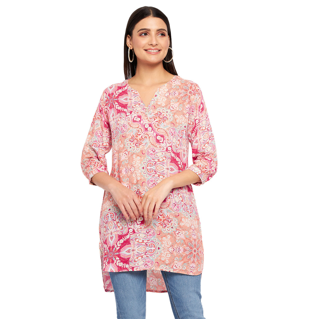 Duke Stardust Women 3/4 Sleeve Printed Tunic (SDX4115)