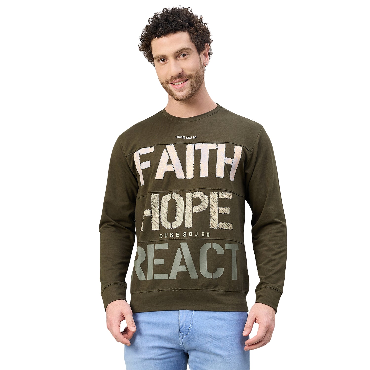 Duke Urban Men Round Neck Regular Sweatshirt (LF3948S)