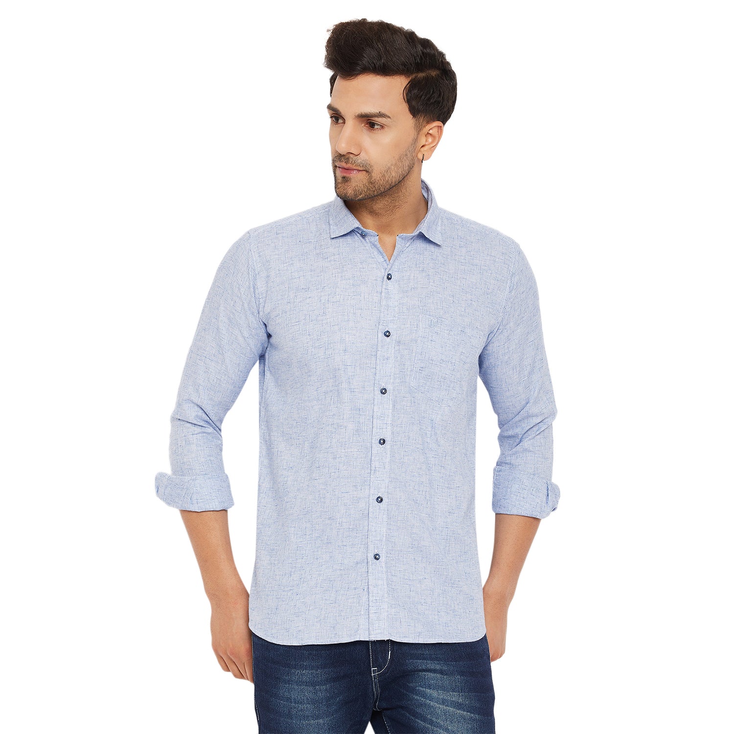 Duke Men Stardust Cotton Full Sleeve Shirt (SDO8PCDL)