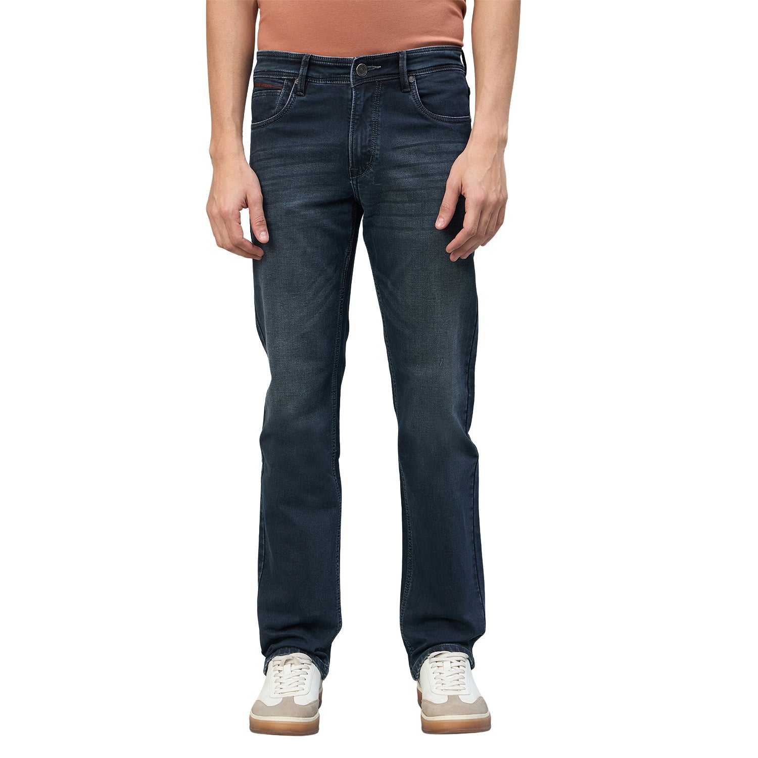 Duke Urban Men Comfort Fit Mid-Rise Light Fade Stretchable Jeans (SDD9140C)