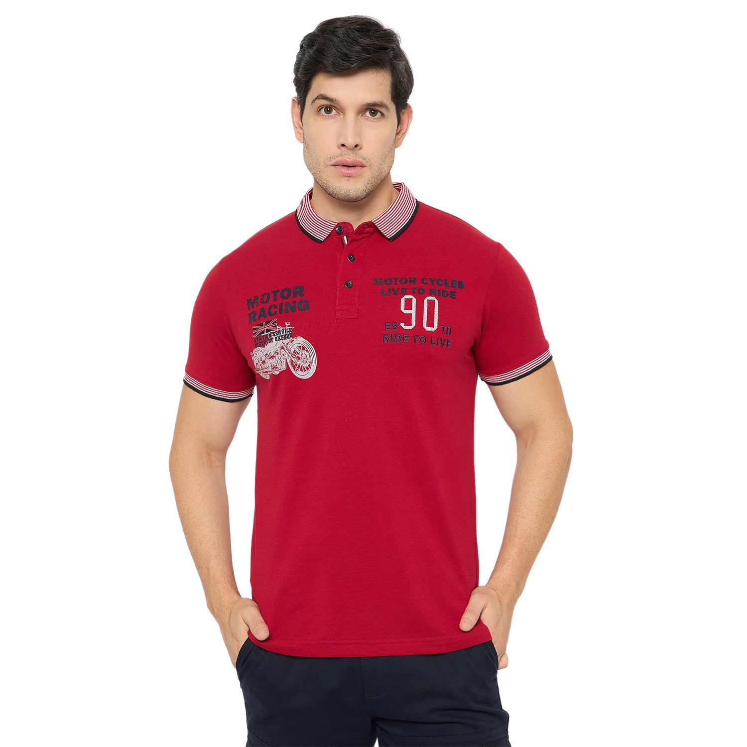 Duke Urban Men Half Sleeve Cotton Tshirt (LF7490)