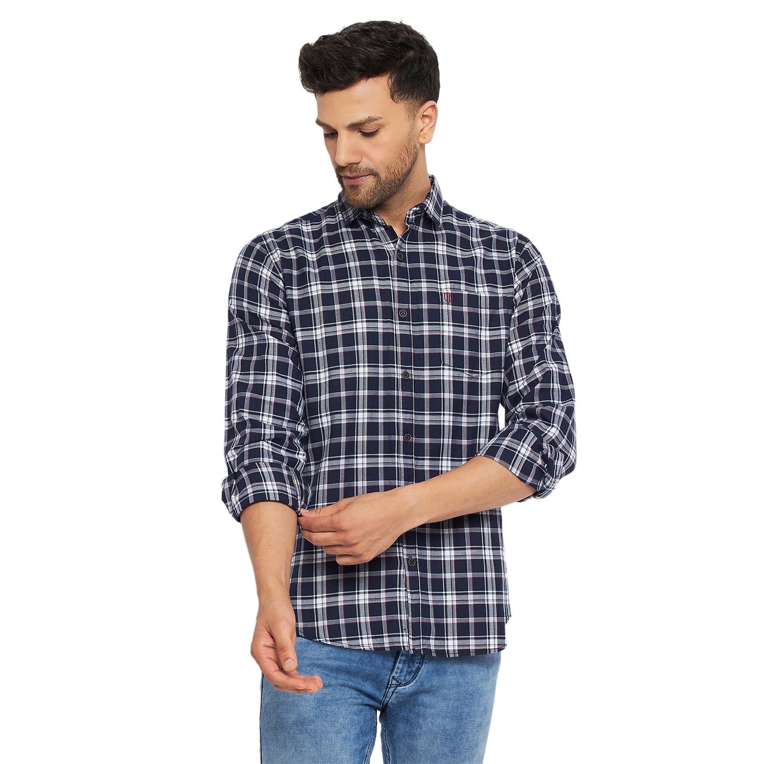 Duke Stardust Men Full Sleeve Cotton Shirts (SDO5CKT)