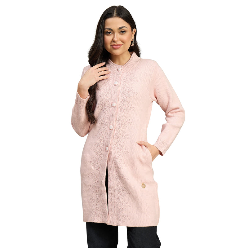 Duke Urban Women Full Sleeve Self Design Sweater (SDS1347)