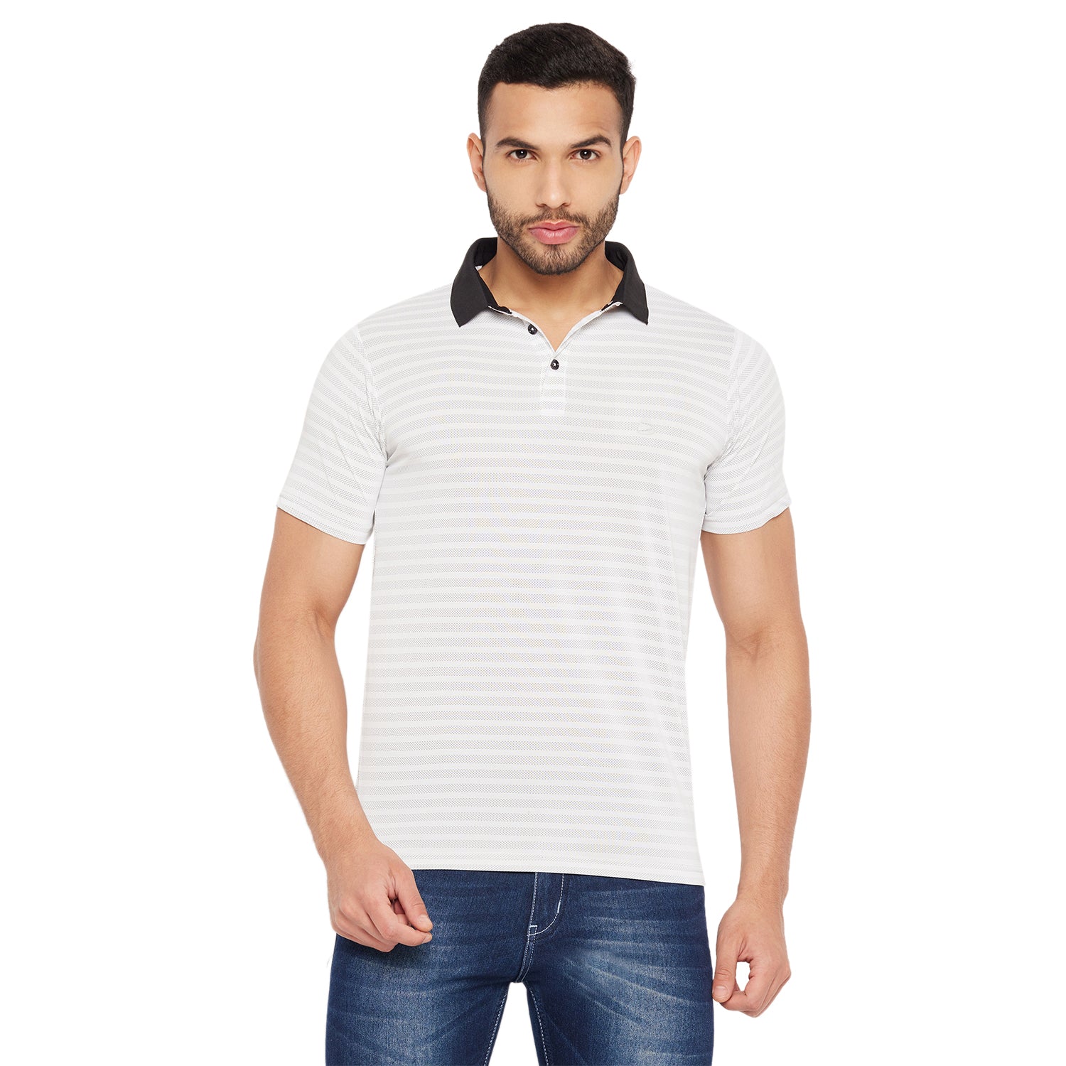 Duke Stardust Men Half Sleeve Polo Neck Cotton T-shirt (1600)