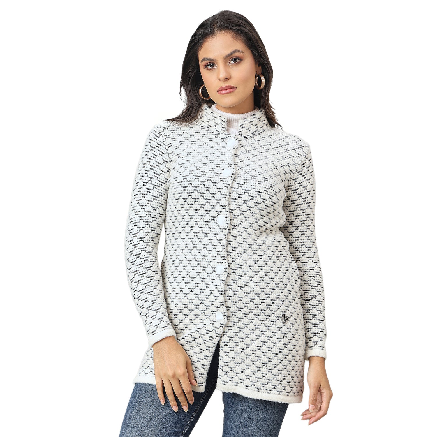 Duke Urban Women Long Coat Shortstyle Sweater (SDS1336)