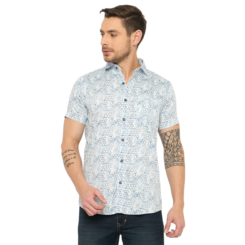 Duke Urban Men Half Sleeve Cotton Shirt (SDO4PRS)