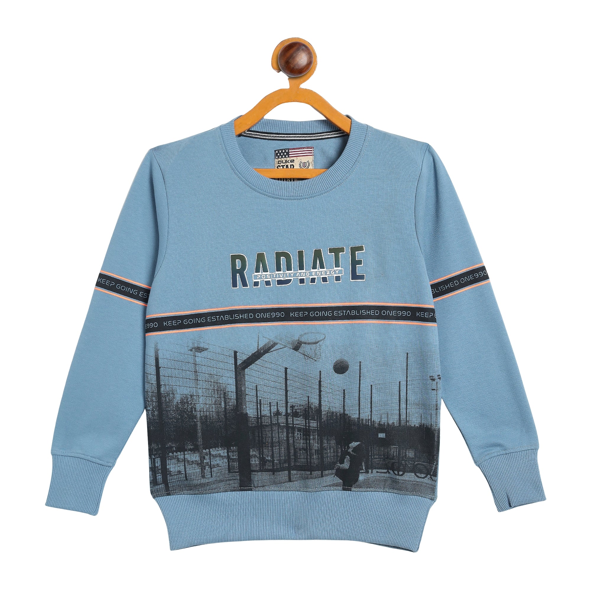 Duke Urban Boys Full Sleeve Round Neck Printed Sweatshirt (LF341N)