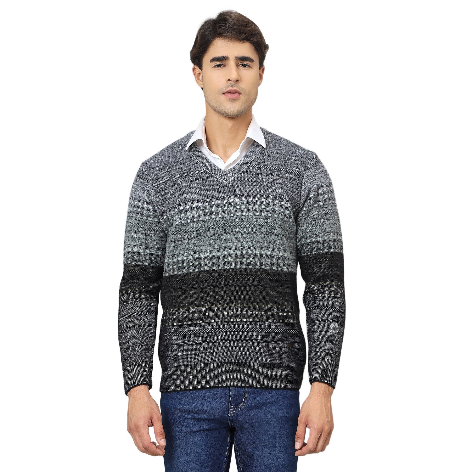 Duke Urban Men Full Sleeve V Neck Sweater (SDS2247)