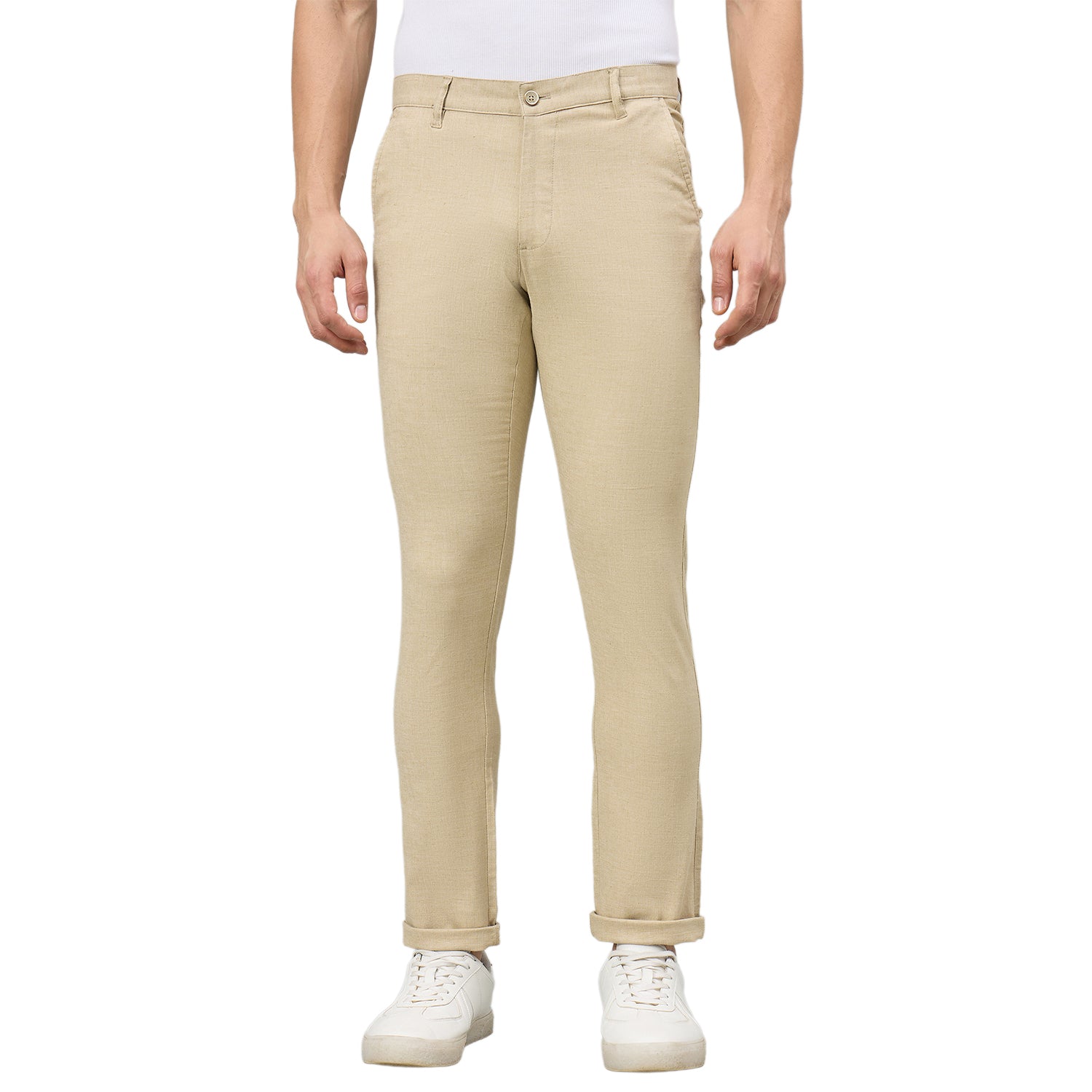 Duke Men Flatfront Narrow fit Casual Chinos Trouser (SDT4653)