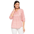 Duke Stardust Women V-Neck 3/4th Sleeve Printed Top (SDX3275)