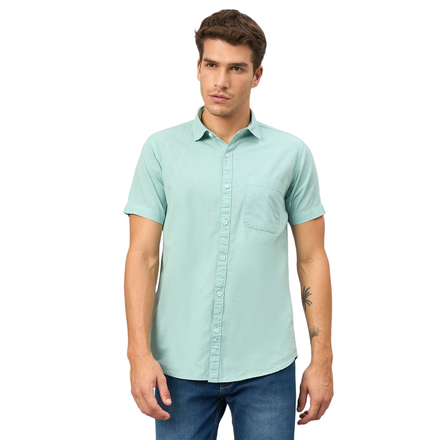 Duke Urban Men Half Sleeve Cotton Shirt (SDO2PLCL)