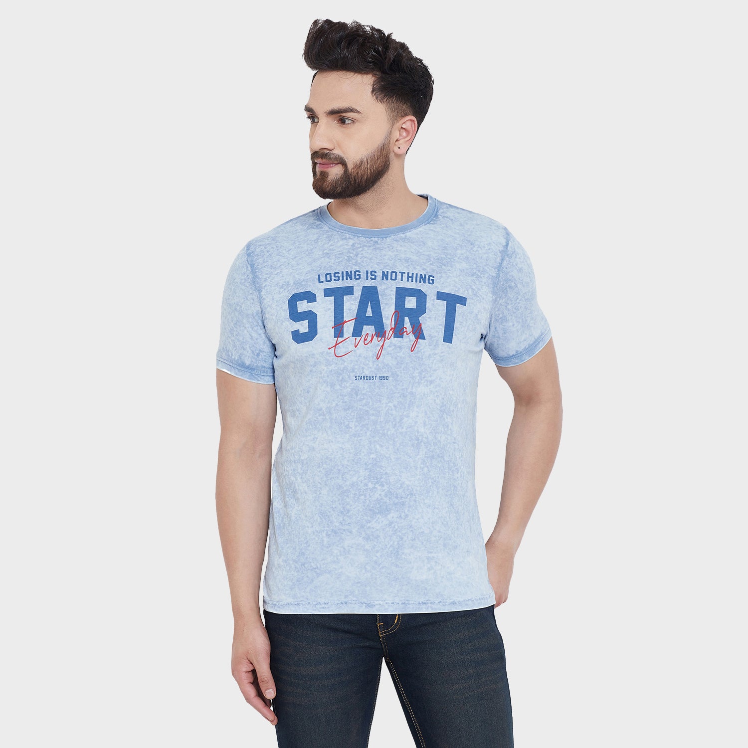 Duke Urban Men Half Sleeve Cotton T-shirt (LF4566)