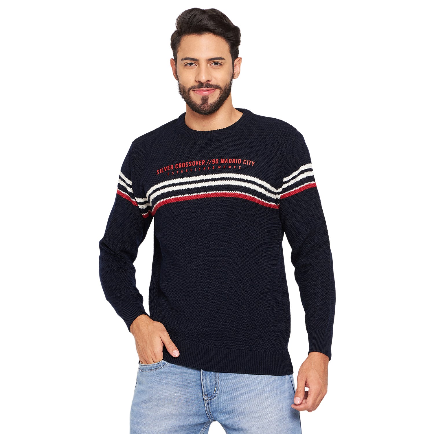 Duke Urban Men Full Sleeve Round Neck Pullover (SDS2008)