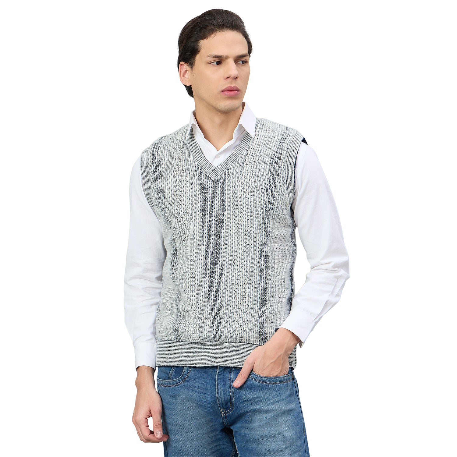 Duke Urban Men Sleeveless Reversible Sweater (SDS2171A)