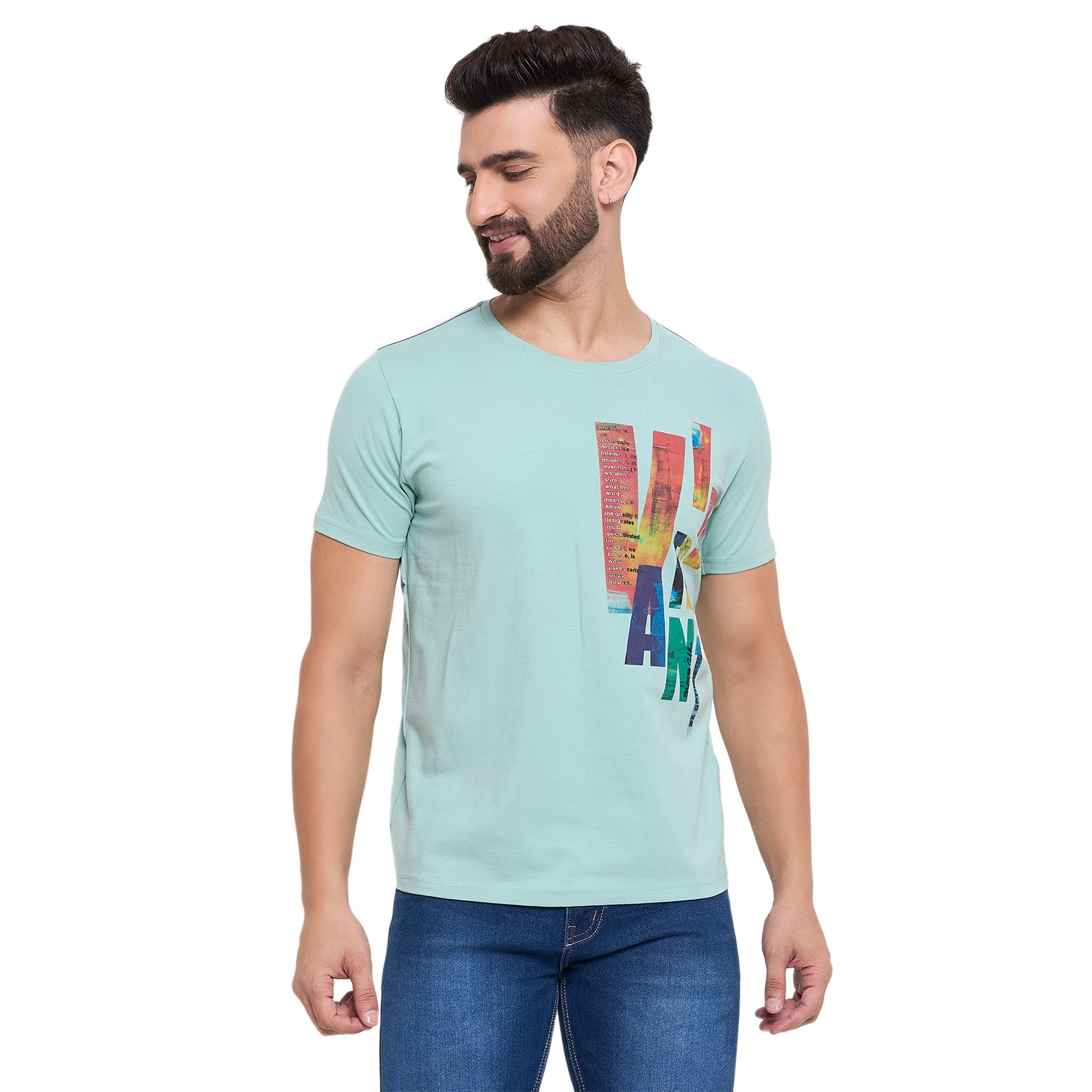Duke Urban Men Half Sleeve Cotton Tshirt (LF7165)