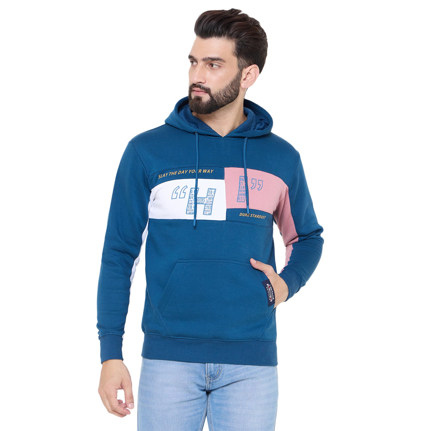 Duke Urban Men Color Block Sweatshirt (LF6277)
