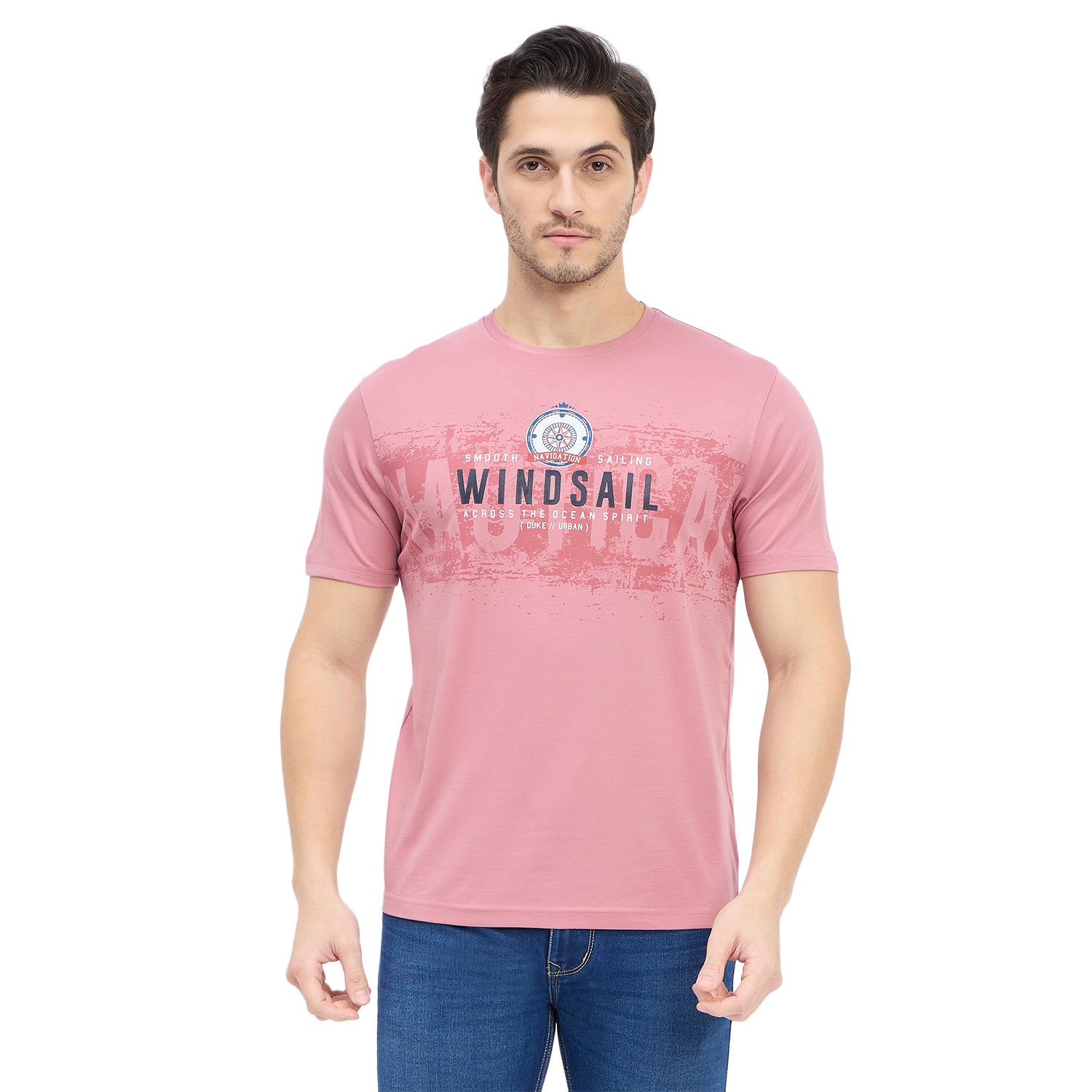 Duke Urban Men Half Sleeve Cotton T-shirt (LF7339)